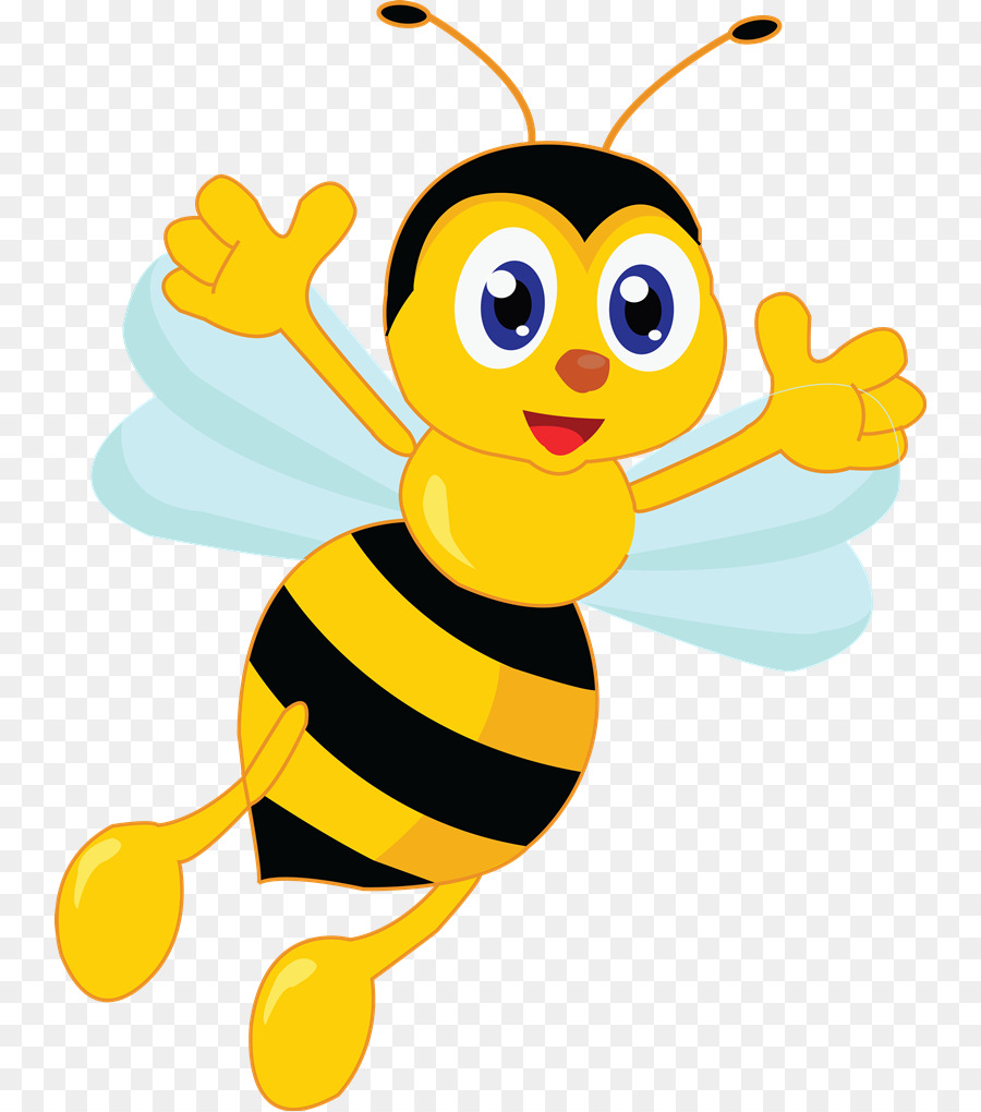 flying cartoon bee, Flight, C