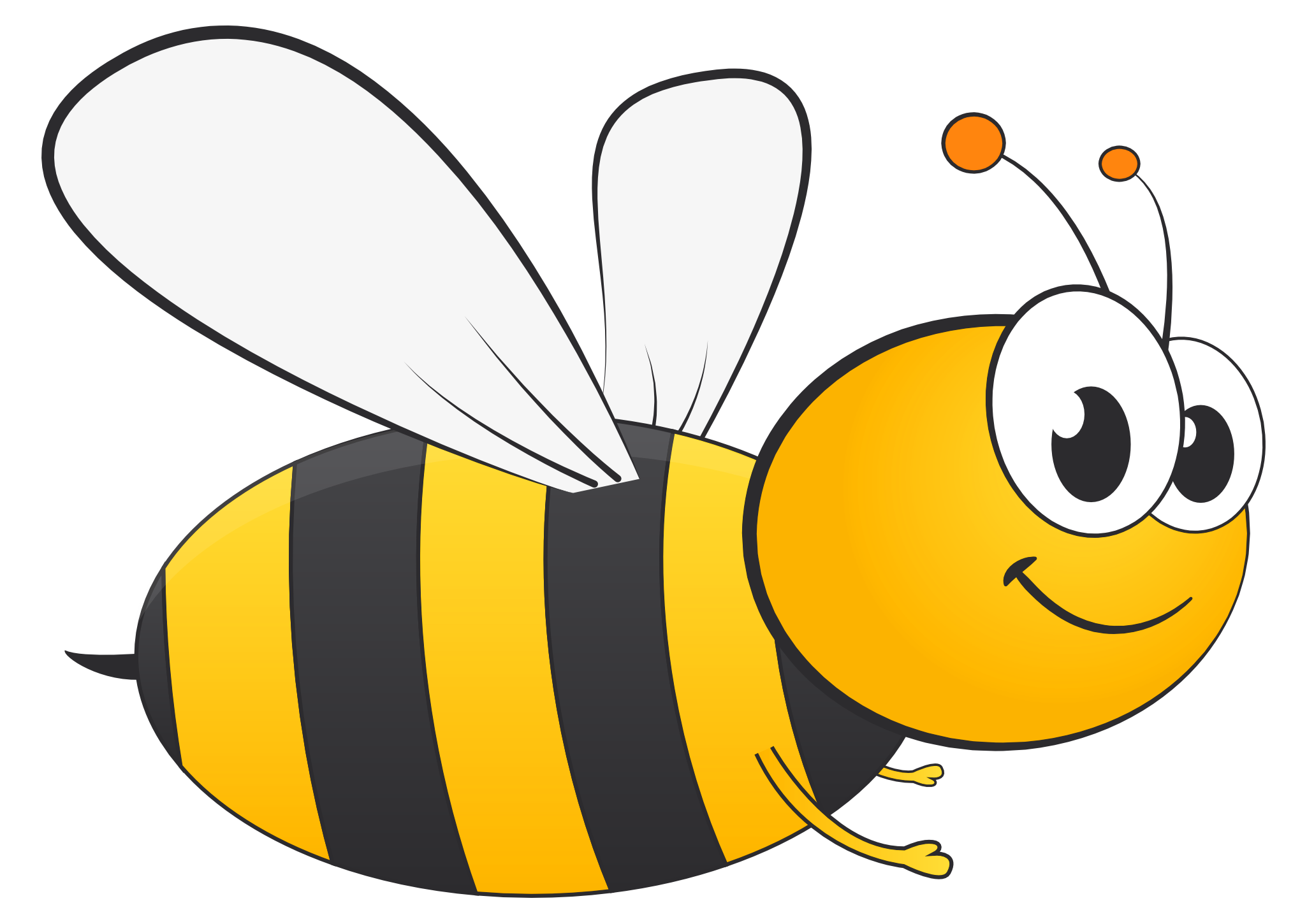 Honey Bee Vector Png Transparent Image - Bee, Transparent background PNG HD thumbnail