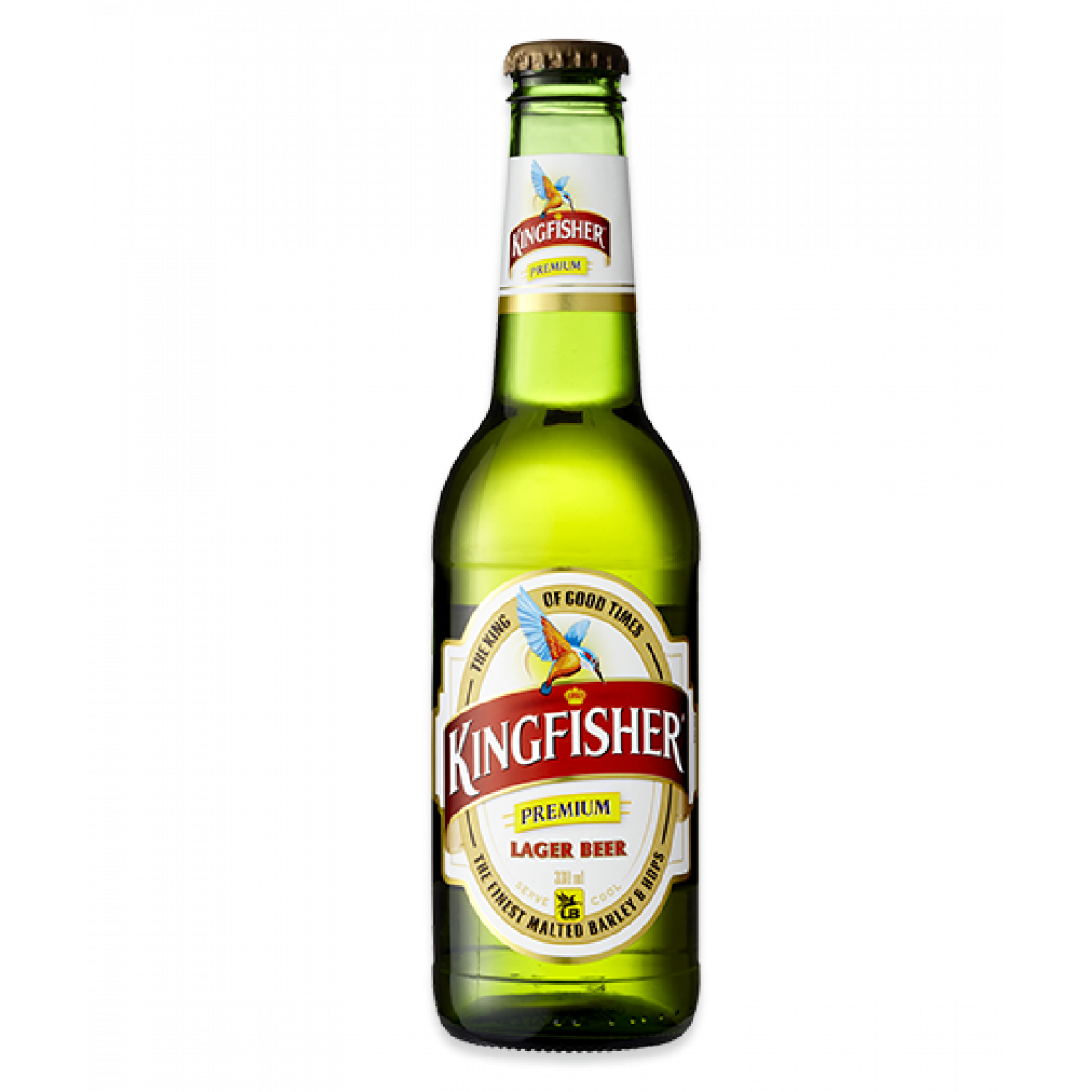 Kingfisher 330Ml - Beer Bottle, Transparent background PNG HD thumbnail