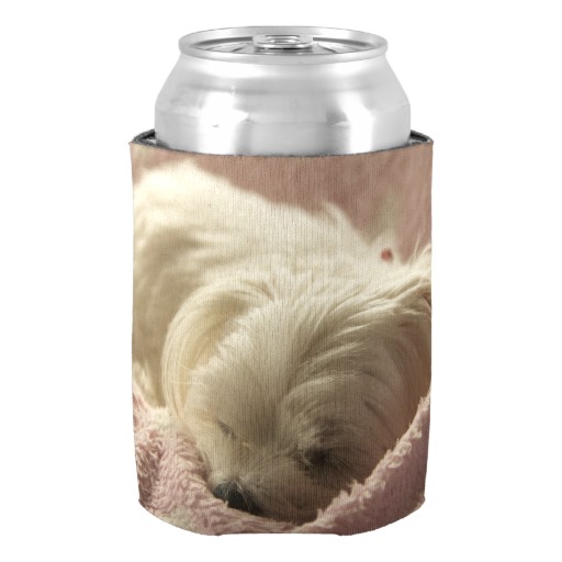 Dog Animal Lover Favor Maltese Sleeping.png Can Cooler Home Supplies Decorative Beer Holders Wedding - Beer Dier, Transparent background PNG HD thumbnail