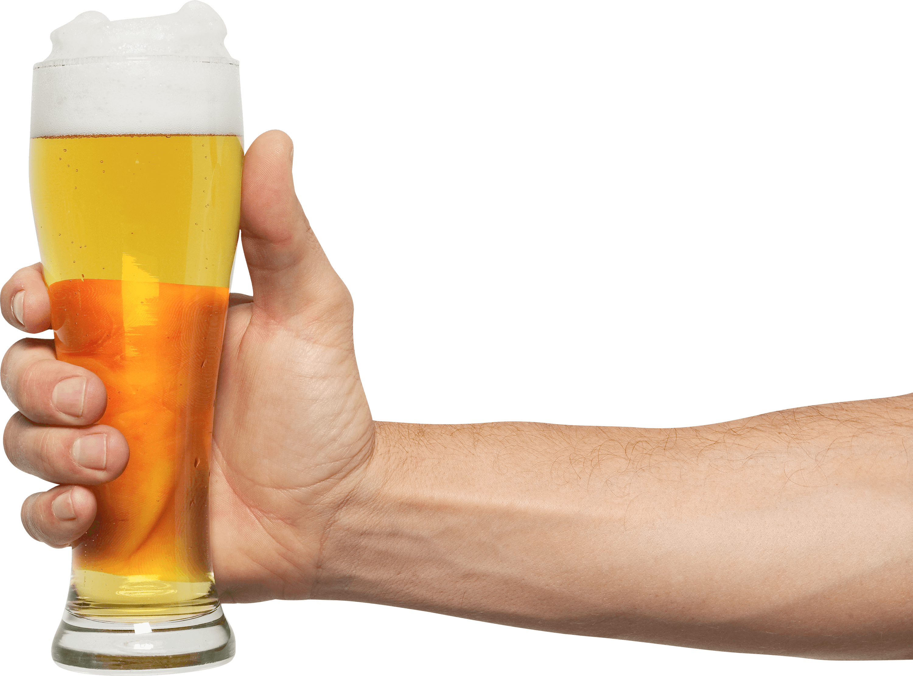 Hand Holding Pint Beer - Beer, Transparent background PNG HD thumbnail