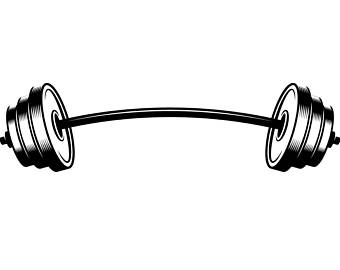 Bent Barbell Png - Barbell #7 Curved Bar Weightlifting Bodybuilding Fitness Workout Gym Weights Cardio .svg .eps, Transparent background PNG HD thumbnail