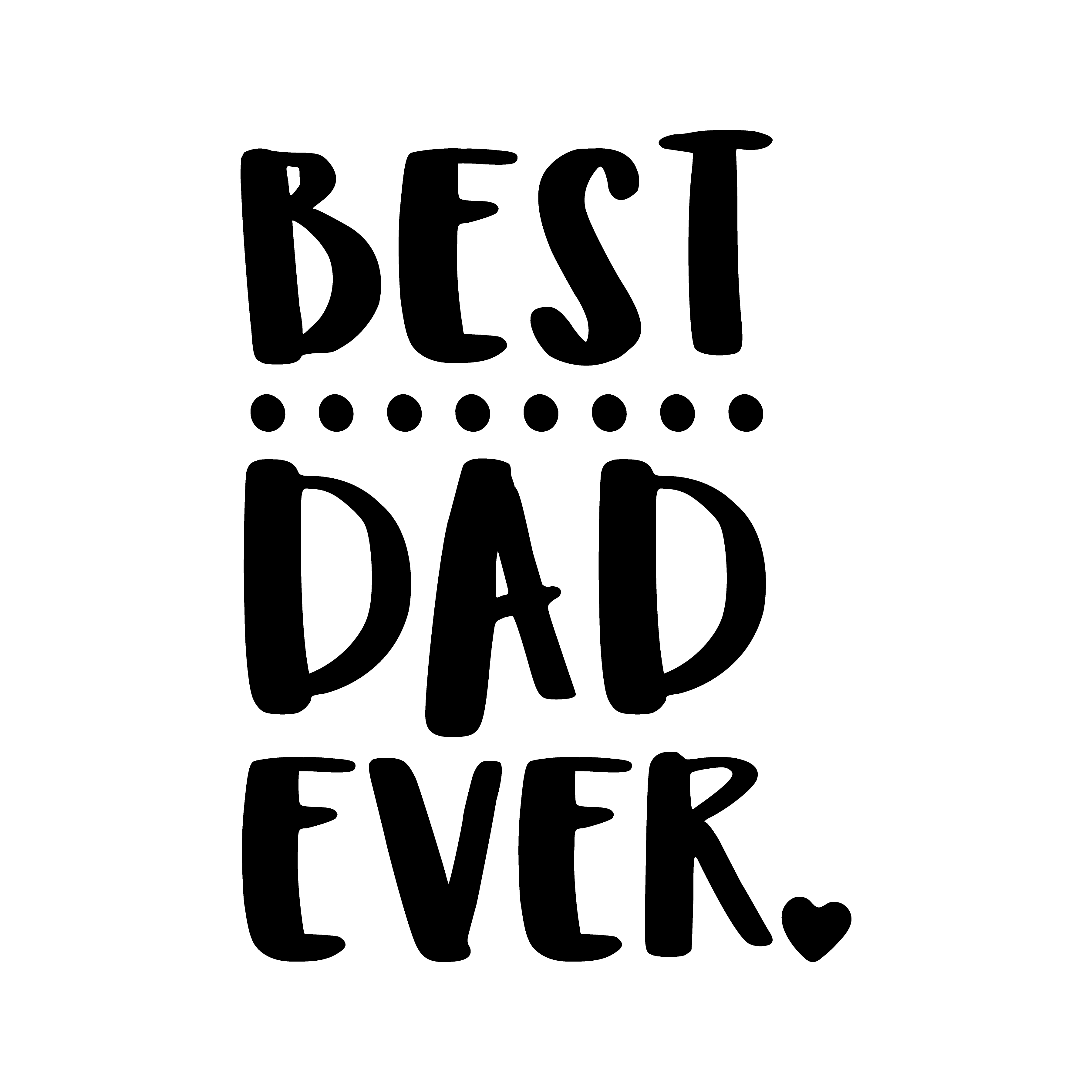 Fathers day best dad sticker 