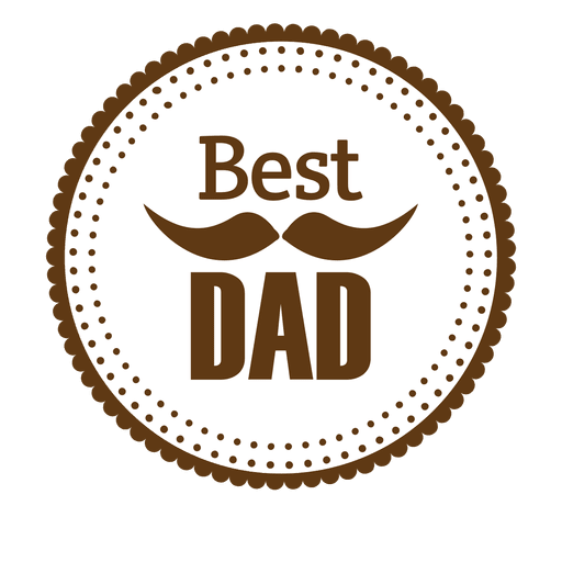 Best dad round badge Transparent PNG, Best Dad PNG - Free PNG