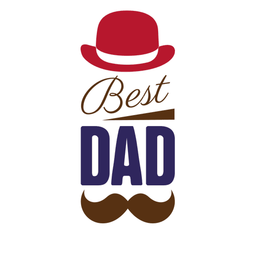 Fathers Day Best Dad Badge Transparent Png - Best Dad, Transparent background PNG HD thumbnail