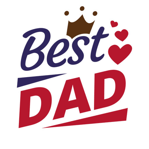 Fathers day best dad badge Tr