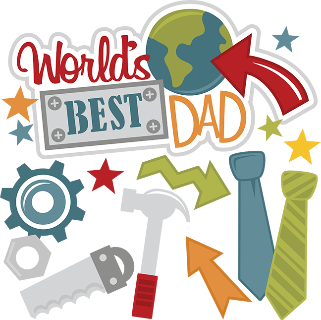 Fathers day best dad sticker 