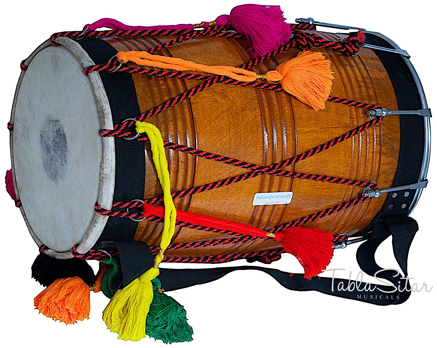Amazon Pluspng.com: Dhol Drum By Maharaja Musicals, Mango Wood, Natural, Barrel Shaped, Padded Bag, Beaters, Nylon Shoulder Strap, Punjabi Bhangra Dhol Musical Hdpng.com  - Bhangra Dhol, Transparent background PNG HD thumbnail