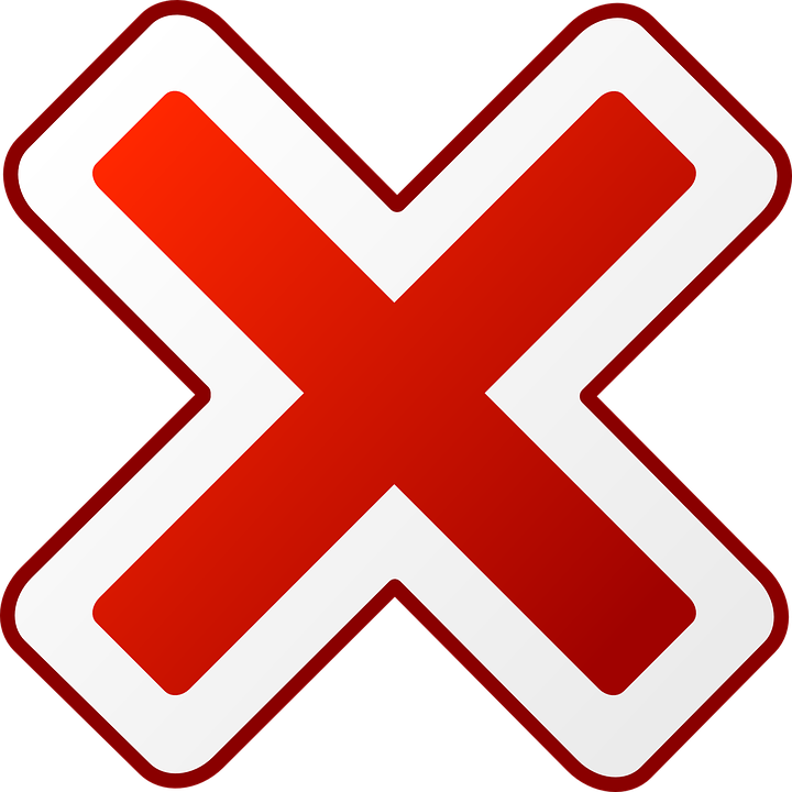 Free Vector Graphic: Red, Cross, Cancel, Cancelled   Free Image On Pixabay   30336 - Bianca Vector, Transparent background PNG HD thumbnail
