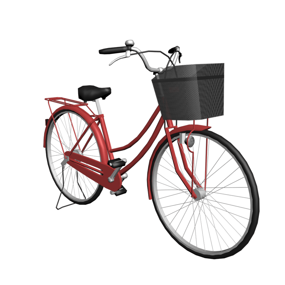 Women Red Bicycle - Bicycle, Transparent background PNG HD thumbnail