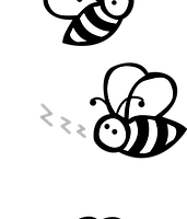 Biene Clipart Schwarz Weiß 1 - Biene Schwarz Weiss, Transparent background PNG HD thumbnail
