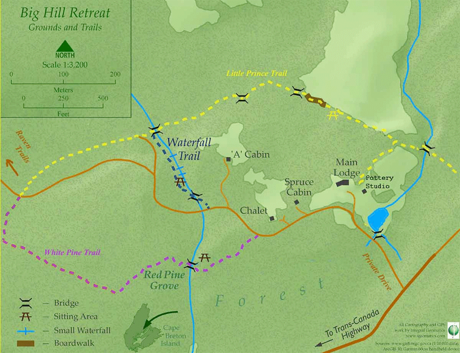Walking Trails Map - Big Hill, Transparent background PNG HD thumbnail