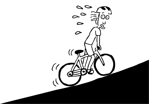 Then One Day I Had A Bit Of A Revelation. I Was Riding Up A Steep Hill, And For Some Reason There Were A Bunch Of Beetles Crossing The Bike Path, Hdpng.com  - Biking Uphill, Transparent background PNG HD thumbnail