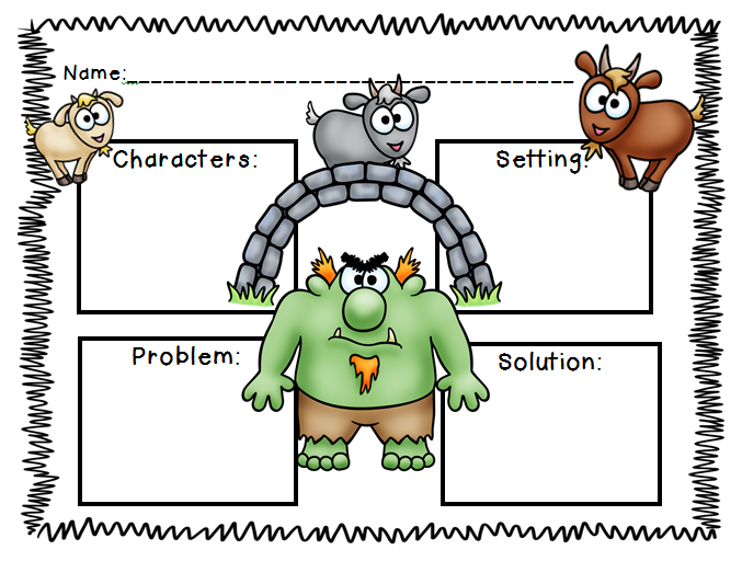 3 Billy Goats Gruff Story Elements.png (677× - Billy Goat Gruff, Transparent background PNG HD thumbnail
