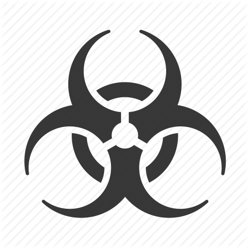 Biohazard, Pollution, Raw, Simple, Waste Icon - Biohazard Symbol, Transparent background PNG HD thumbnail