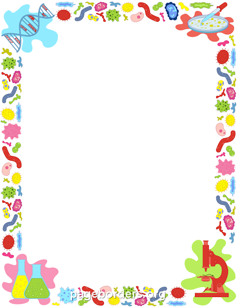 Biology Border: Clip Art, Page Border, And Vector Graphics - Biology Cover Page, Transparent background PNG HD thumbnail