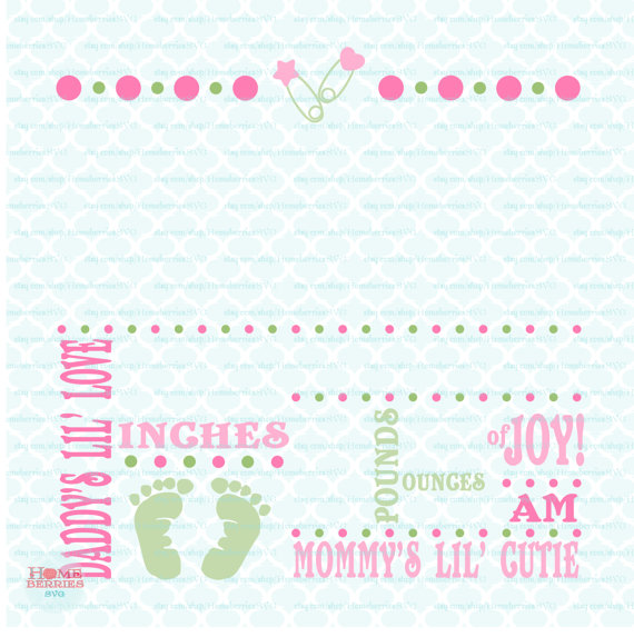 Birth Announcement Template Svg Birth Svg Baby Svg Announcement Svg Birth Facts Svg Birth Stats Bundle Of Joy Svg Files Svg Dxf Eps Jpg Png - Birth Announcement, Transparent background PNG HD thumbnail