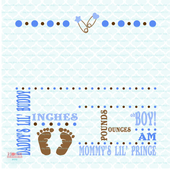 Birth Announcement Template Svg Birth Svg Baby Svg Announcement Svg Birth Facts Svg Birth Stats Oh Boy Svg Files Svg Dxf Eps Jpg Png - Birth Announcement, Transparent background PNG HD thumbnail