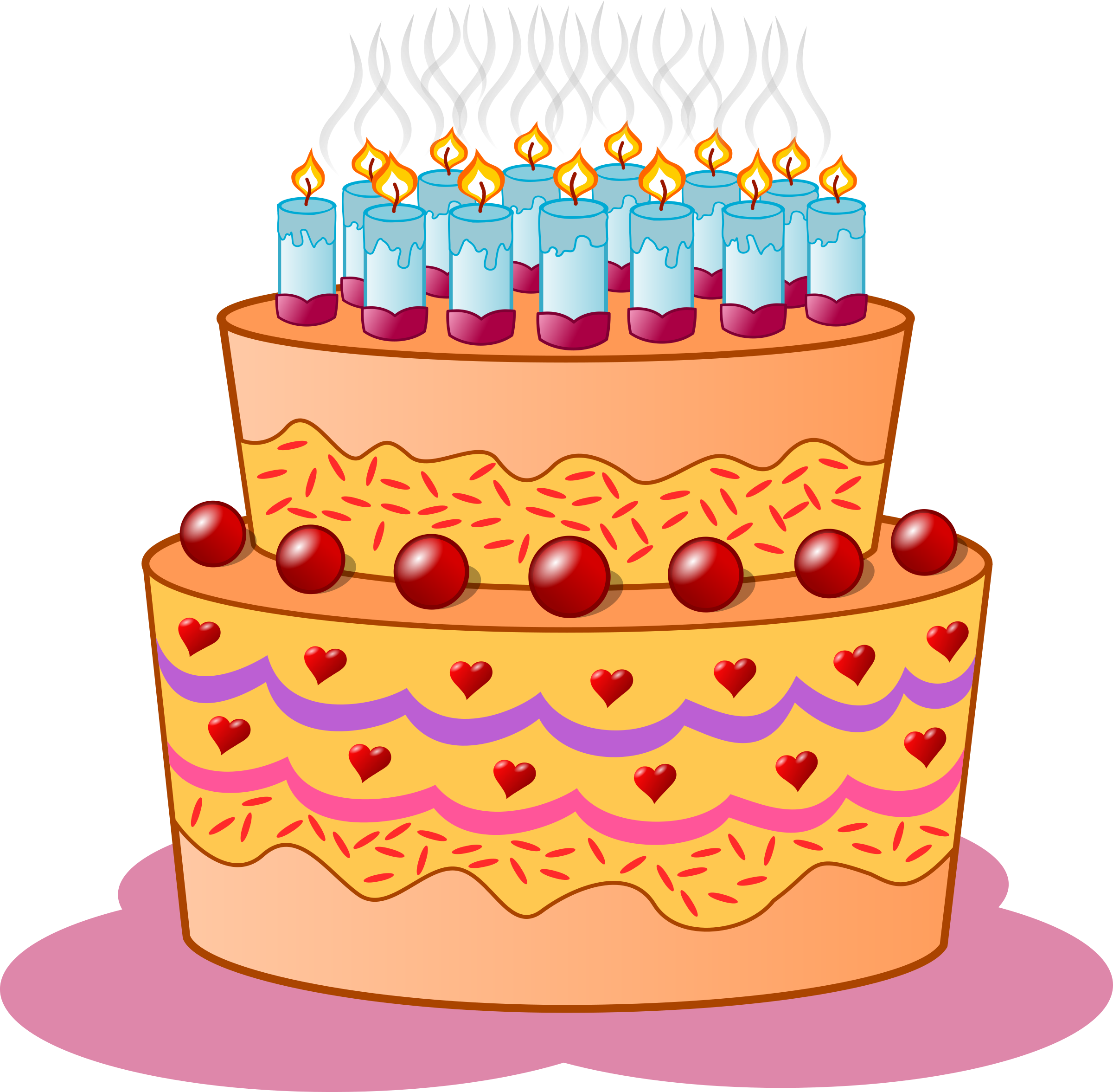 Birthday Cake - Birthday Cake Clipart, Transparent background PNG HD thumbnail