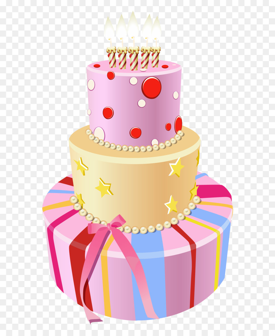 birthday cake vector image, L