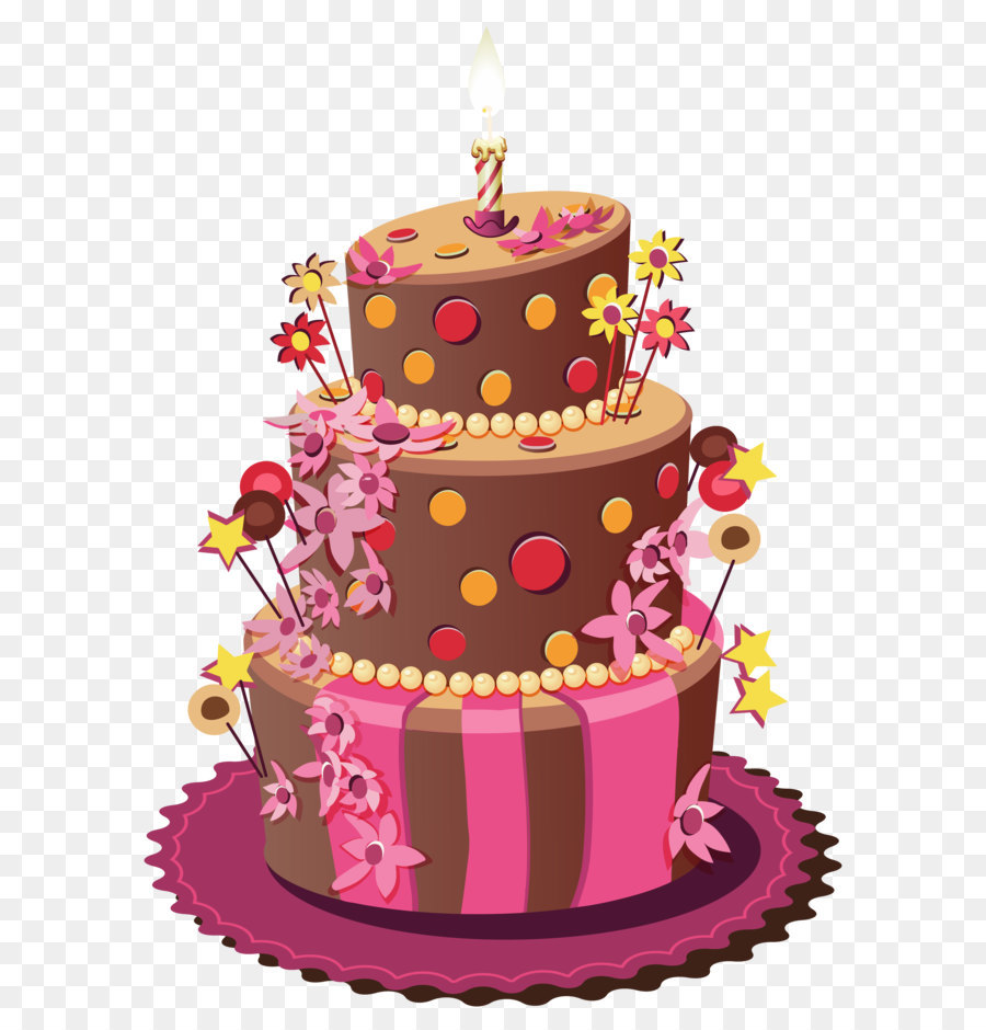 Birthday cake Clip art - Pink