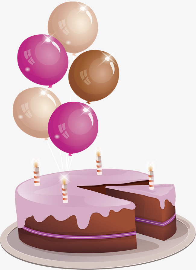 Birthday Cake with Candle PNG