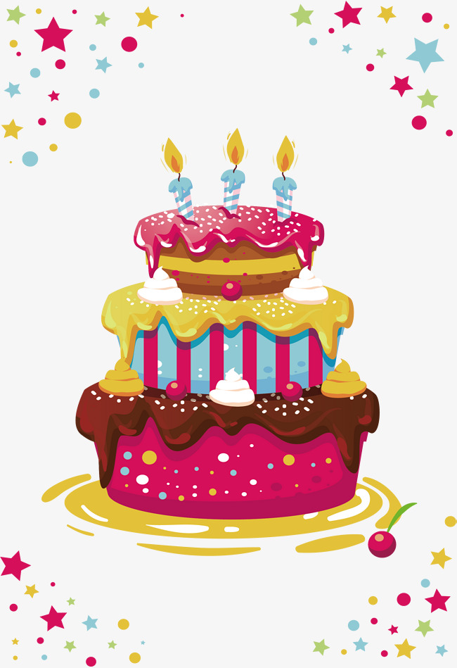 PNG birthday cake Vector mate