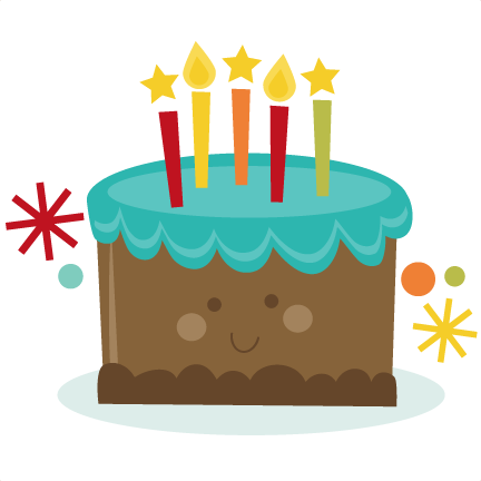 Happy Birthday Cake SVG scrap