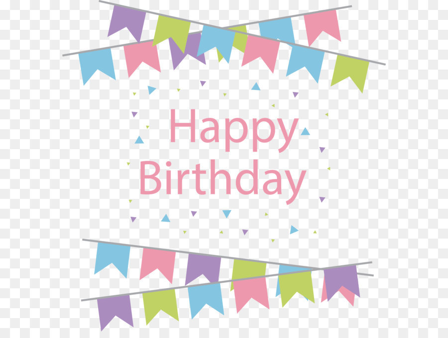 Party Birthday Flag   Cute Birthday Party Flag - Birthday Cute, Transparent background PNG HD thumbnail