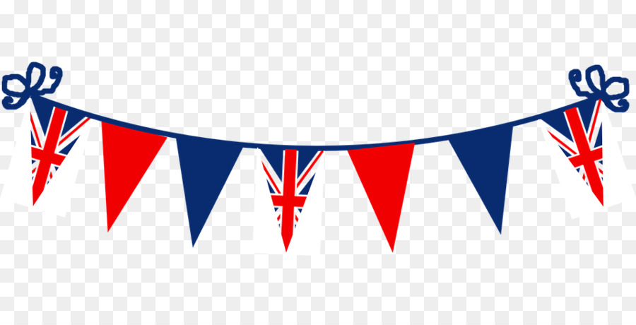 Flag Of The United Kingdom Bunting Clip Art   Queen Birthday Cliparts - Birthday Flag, Transparent background PNG HD thumbnail