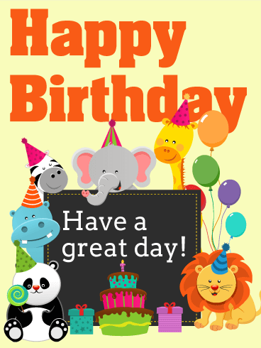 Happy Birthday Card For Kids - Birthday Kid, Transparent background PNG HD thumbnail