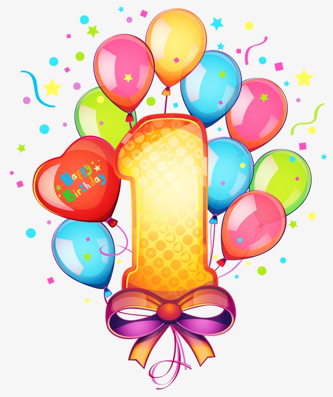 1 Birthday, Birthday, Celebration, Celebrate Free Png Image - Birthday Party, Transparent background PNG HD thumbnail