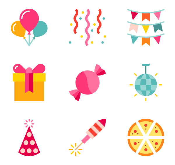 Word clipart birthday party #