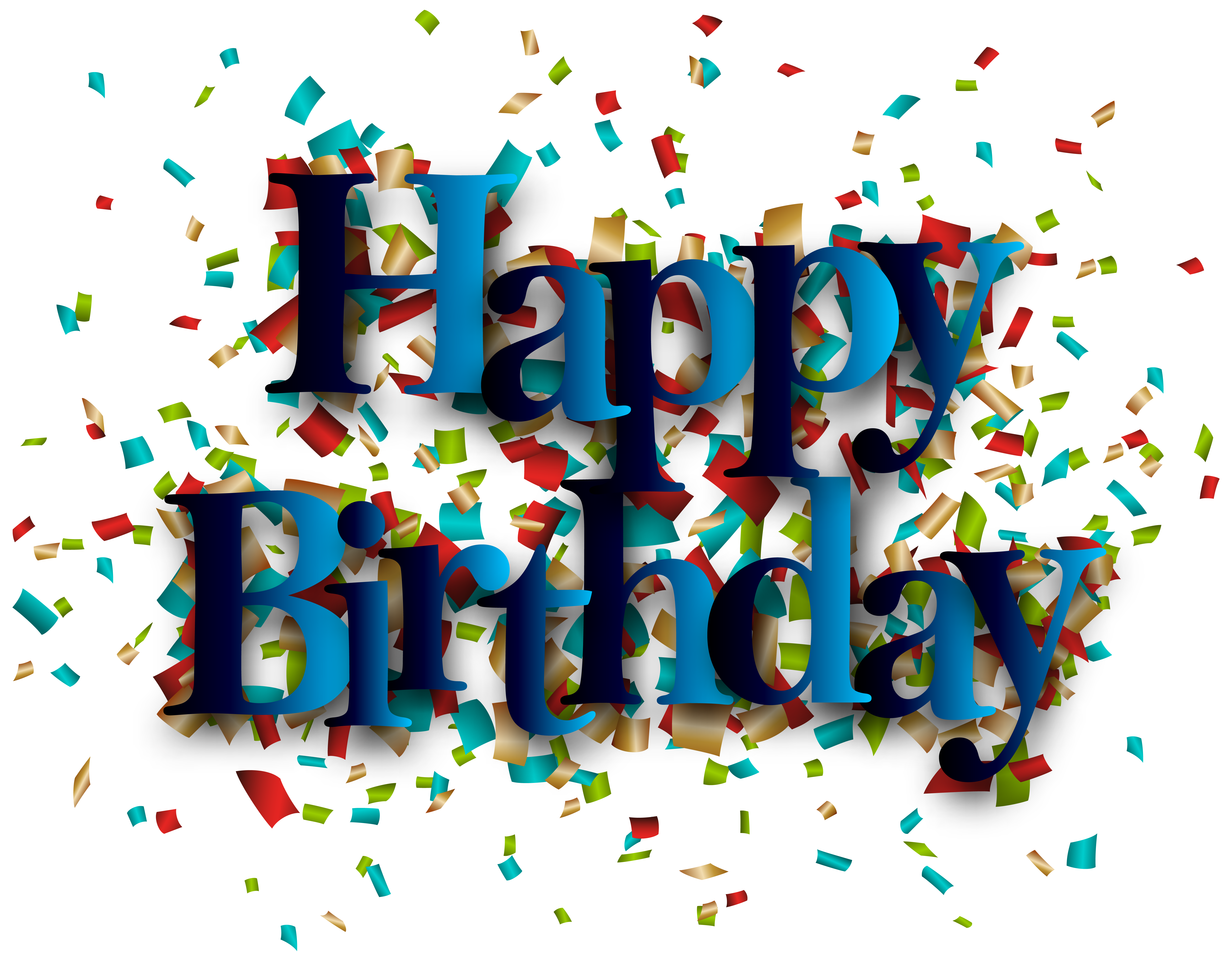 Blue Happy Birthday Clip Art Image - Birthday Animated, Transparent background PNG HD thumbnail