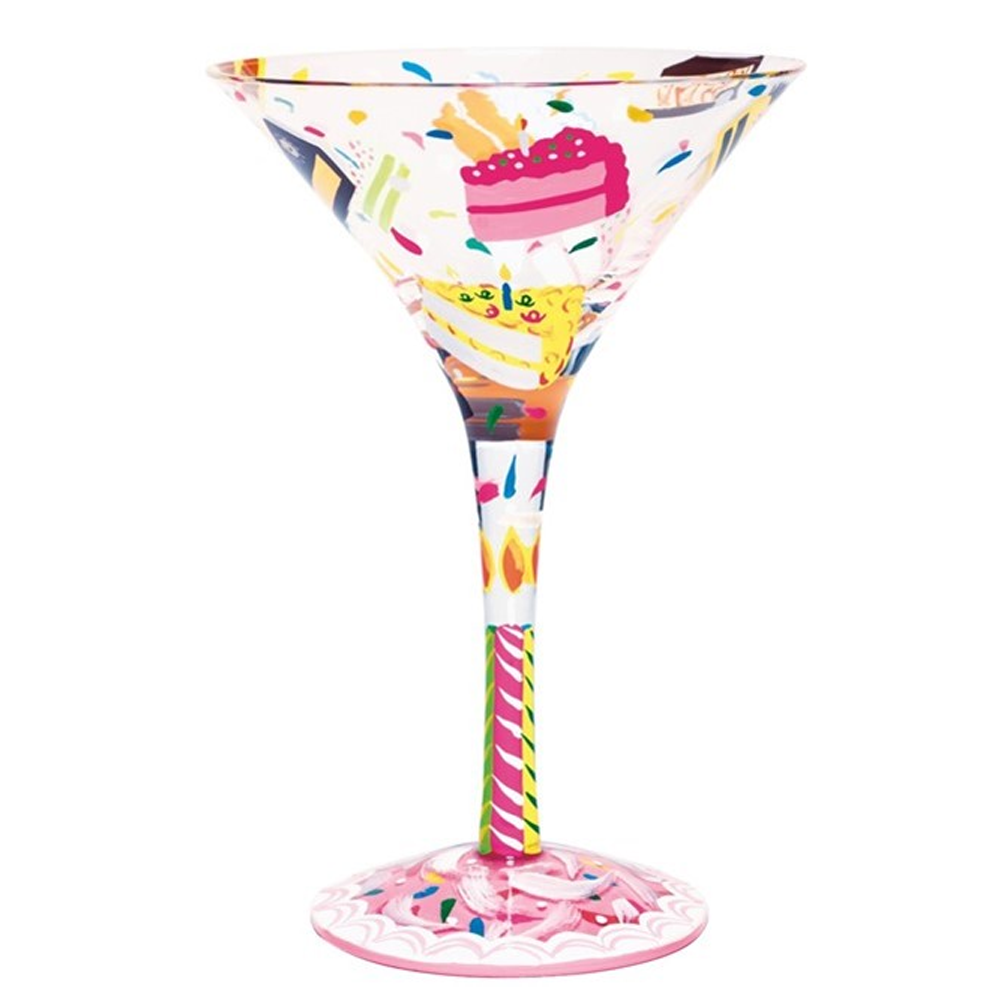 Lolita Birthday Cake Martini Glass - Birthday Wine, Transparent background PNG HD thumbnail