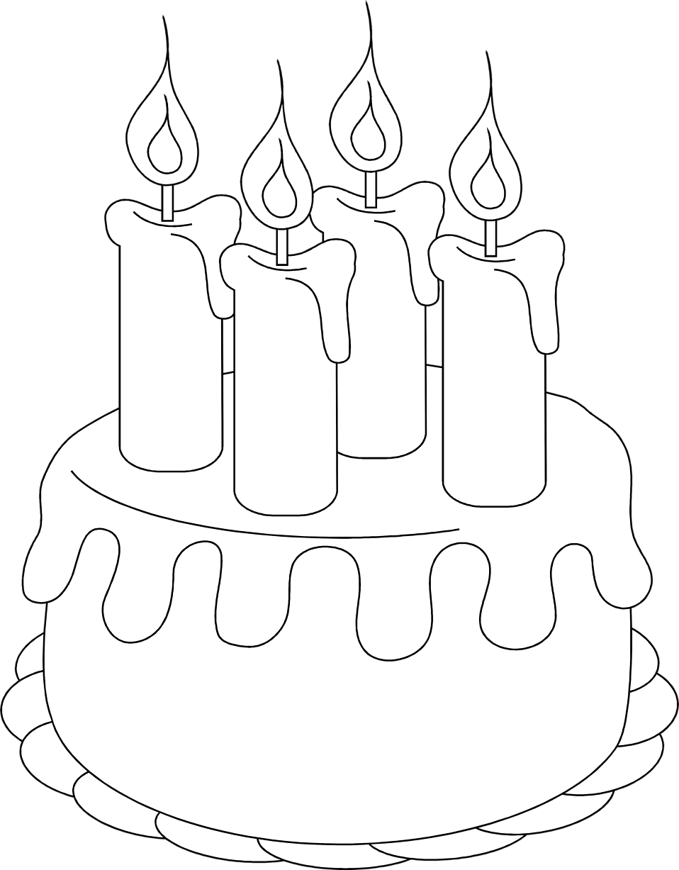 Cake Birthday - Black And White Cake, Transparent background PNG HD thumbnail