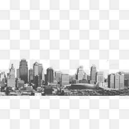 Black And White City Buildings, Black And White, City, Building Png Image And - Black And White City, Transparent background PNG HD thumbnail