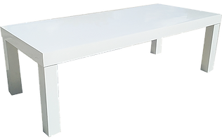 White Parson - Black And White Desk, Transparent background PNG HD thumbnail