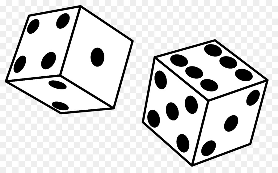 Black And White Dice Png - Black U0026 White Dice Bunco Clip Art   Dice Images Free, Transparent background PNG HD thumbnail