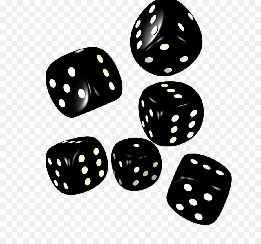 Black And White Dice Png - Dice Game Casino Stock Photography Illustration   Black Dice, Transparent background PNG HD thumbnail