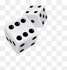 Two white dice, Vector Png, D
