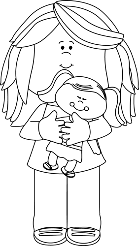 Black And White Doll PNG-Plus