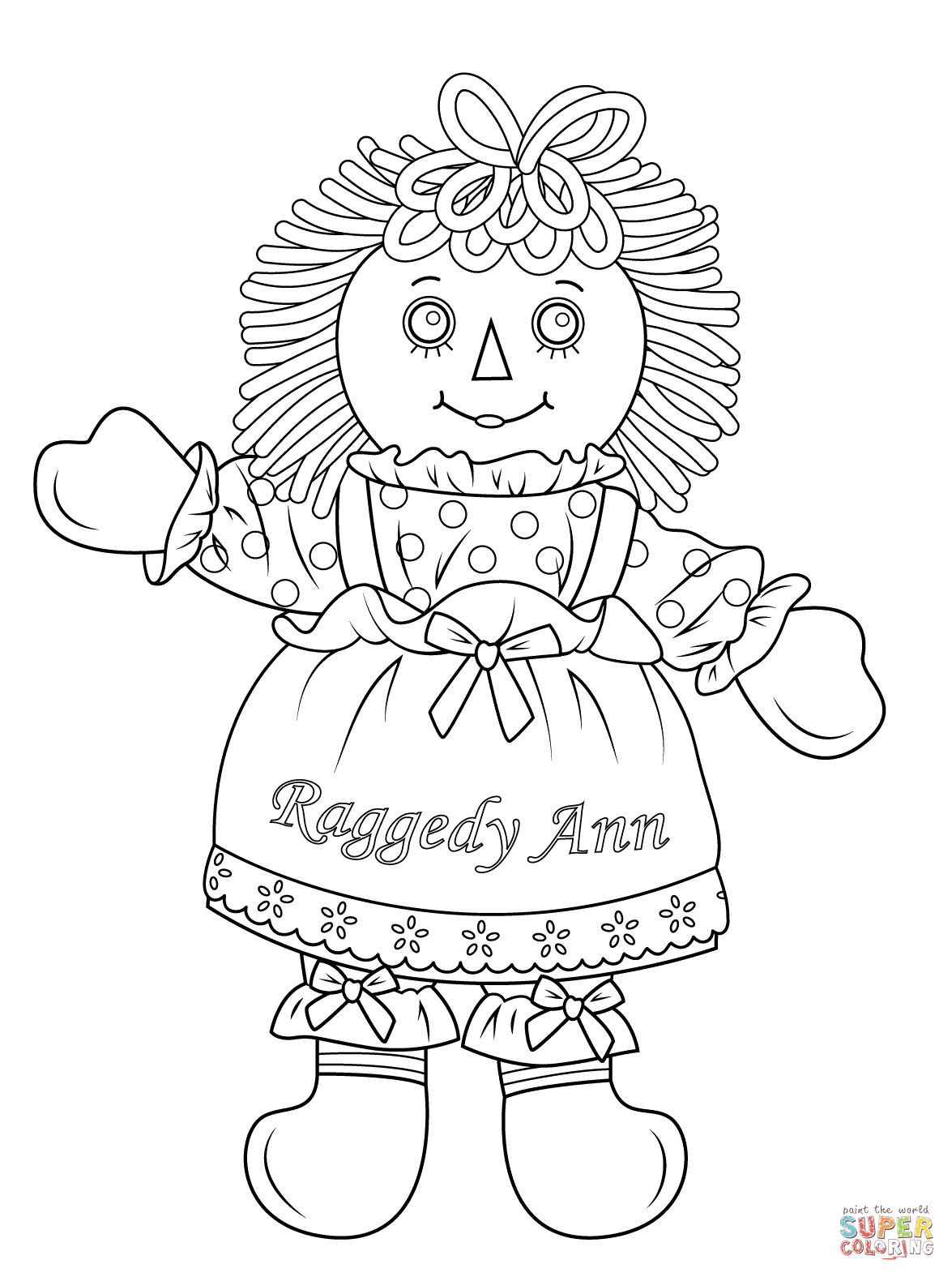 Click The Raggedy Ann Doll Hdpng.com  - Black And White Doll, Transparent background PNG HD thumbnail