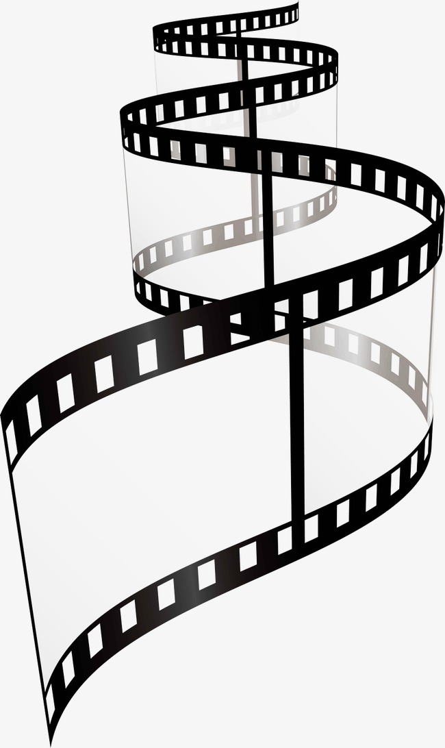 Black And White Film Strip PNG - Film Strip, Film Eleme