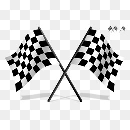 Black And White Racing Flags Vector Material, Black And White, Vector, Racing Flags - Black And White Flag, Transparent background PNG HD thumbnail