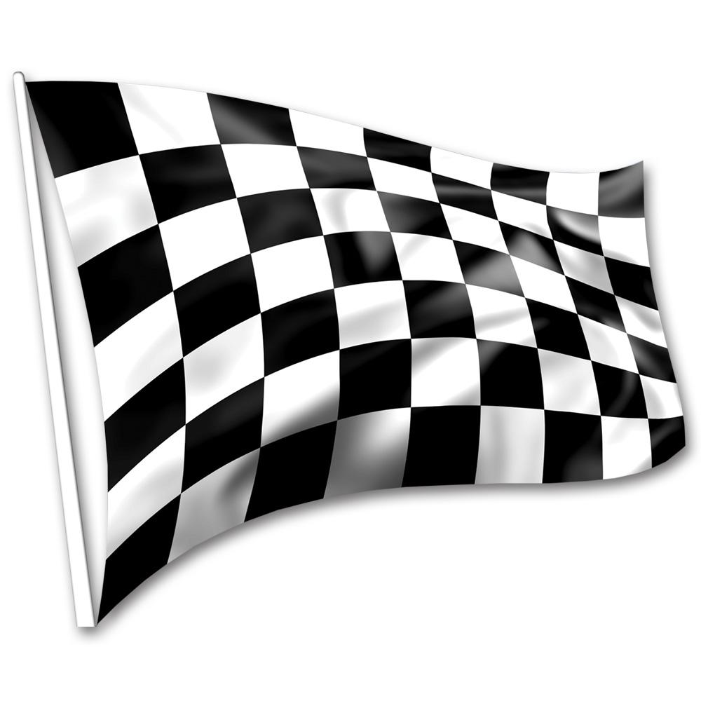 Black/white Chequered Display Flag 1.5M X 90Cm - Black And White Flag, Transparent background PNG HD thumbnail