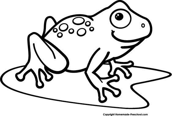 Frog Eating Clipart