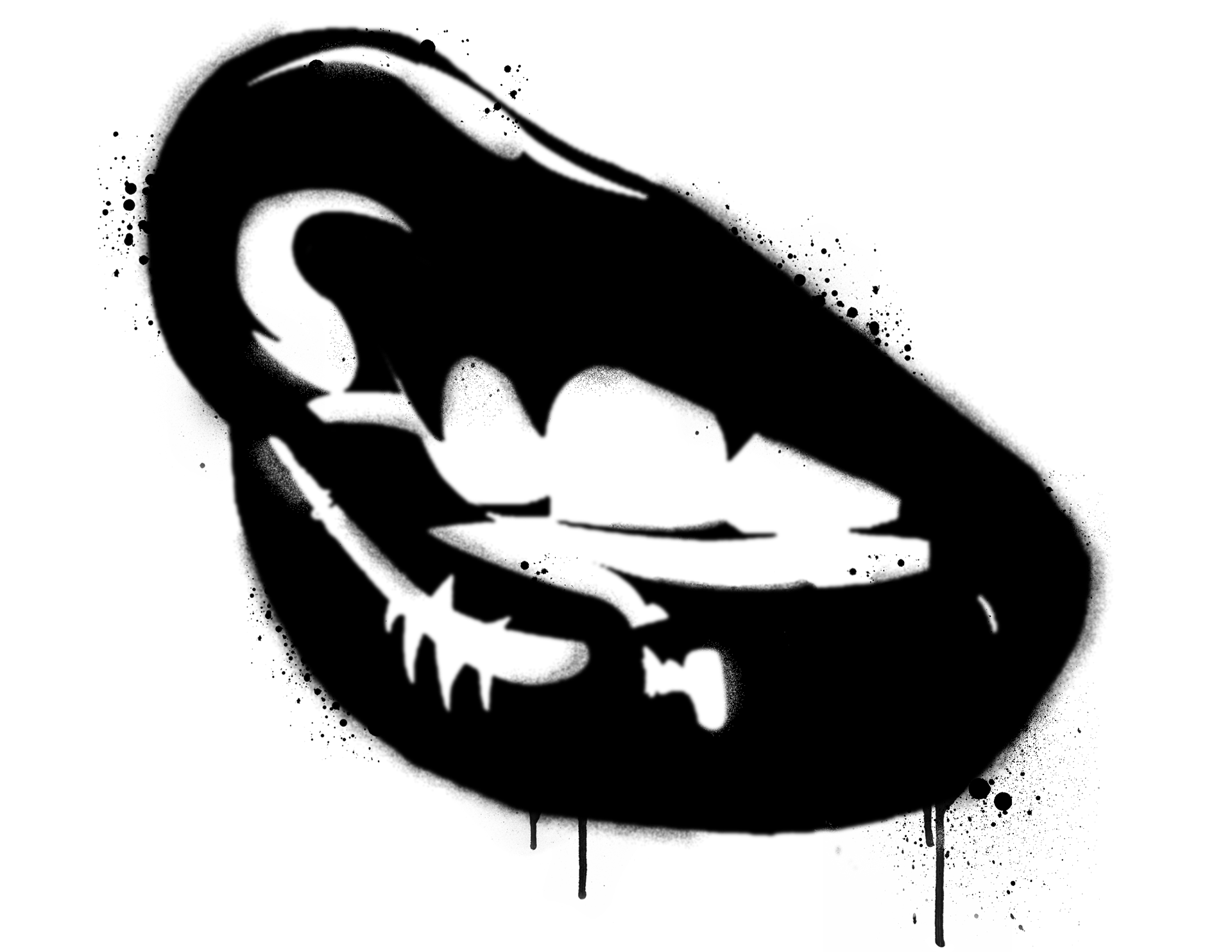 Black And White Lips Png Hdpng.com 1920 - Black And White Lips, Transparent background PNG HD thumbnail