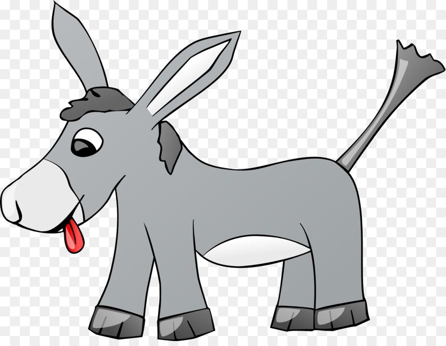 Mule Donkey Clip Art   Donkey - Black And White Mule, Transparent background PNG HD thumbnail