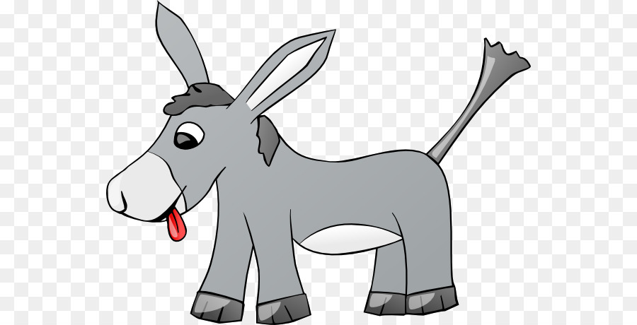 Mule Donkey Free Content Clip Art   Mule Cliparts - Black And White Mule, Transparent background PNG HD thumbnail
